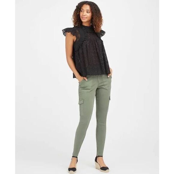 Spanx Stretch Twill Ankle Cargo Pant - Picture 2 of 13